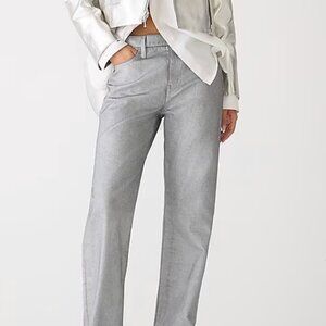 JCrew Collection Slouchy Straight Jean in Silver -- Size 31